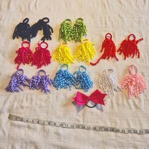 Bundle of hair curly pony o's several pairs couple singles VGUC